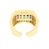 18K Gold-Plated Rainbow Zircon Ring - European & American Cold Style Design for Women