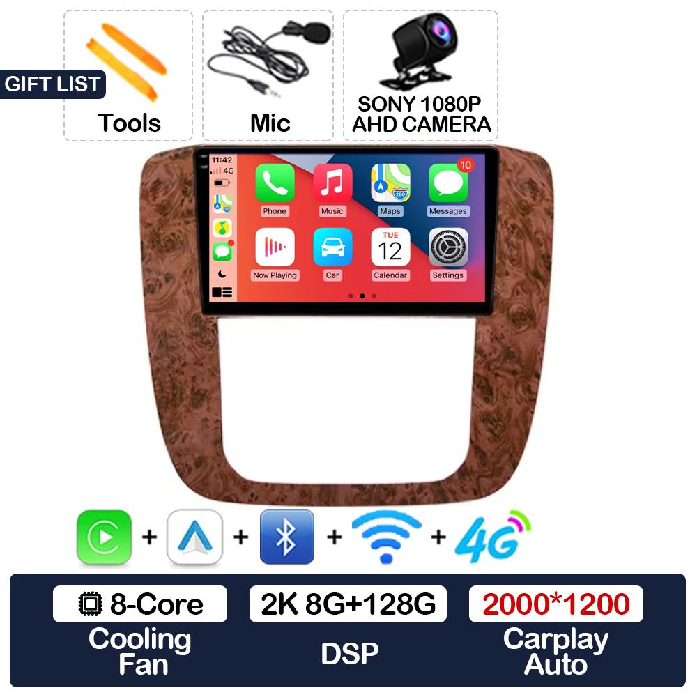 KLNOV1 Android 15 Carplay Auto Car Radio For GMC Yukon Chevrolet Tahoe Suburban 2008 - 2012 Multimedia Stereo Video Player NAVI GPS 4G