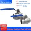 High-Pressure 304 Stainless Steel Ball Valve, Female Threaded, 1/2'' & 3/4'', Two-Piece Water Pipe Switch
