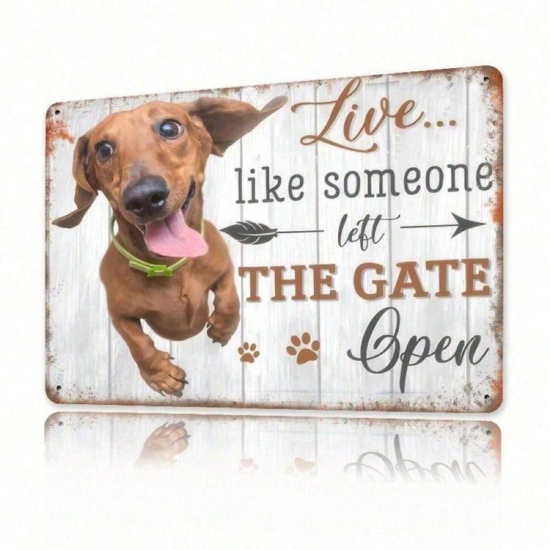 

Vintage German Shorthair Dog Metal Poster, Rustic Iron Wall Art for Living Room
