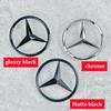 90mm ABS cromo negro Logo Mercedes emblema insignia de estrella trasera para Mercedes Benz W203 W206 W212 X253 W167 W166 W247 C