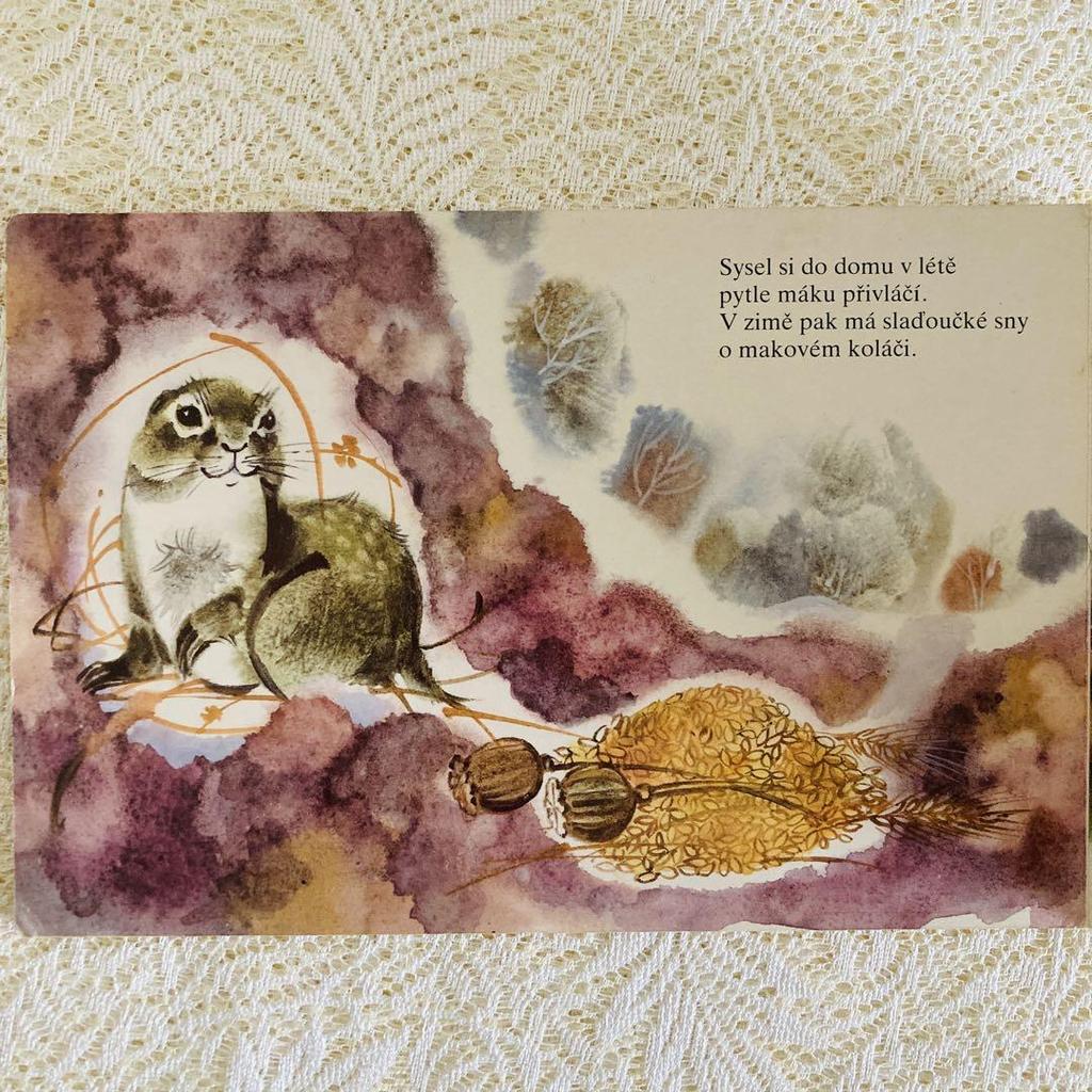 [USED] Foreign books, old books, beautiful Slovak picture books, soft watercolors