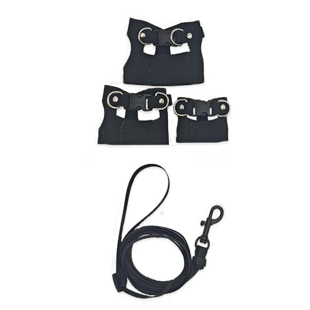 3Pcs Split Lizard Leash Breathable Adjustable Reptile Harness Traction Rope Pet Leash for Bearded Dragon Chameleon Squirrel