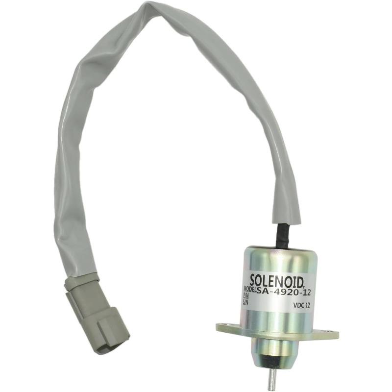 1503ES-12S5SUC11S Fuel Shut Down Solenoid Compatible with Yanmar Engine 3TNE72 3TNA72 4TNE84 4TNE88,Compatible with Thermo King KD2 MD2 TD2 12VDC