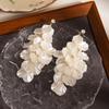 Super Fairy Long Style Surrounded By Shell Fringed Earrings, Light Luxury Fashion Super Fairy High-End Temperament Earrings