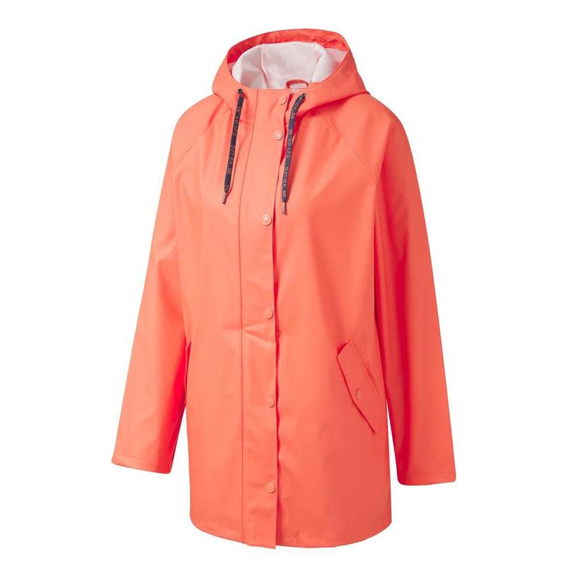 

Экологичный женский плащ-тренч из ПУ средней длины для походов и повседневной носки Medium красный/оранжевый