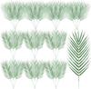 40 Piezas Plantas Tropicales Artificiales Rama de Palmera Falsa Hojas Verdes para Decoración de Hogar, Jardín, Oficina, Jungla, Carnaval