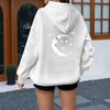 Polka Dot Star Printed Hooded Sweater Design Sense Loose Personalized Jacket Spring and Autumn Jacket