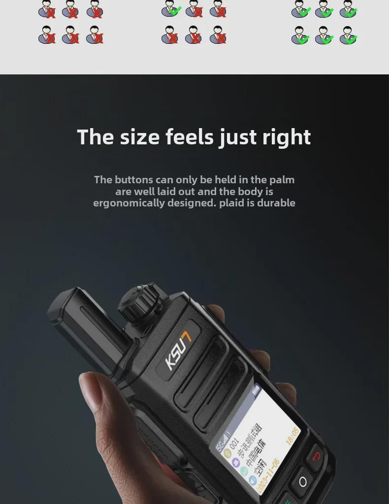 Buxun CT23 Long-Range Handheld Walkie-Talkie for Outdoor Fleet and Construction Security