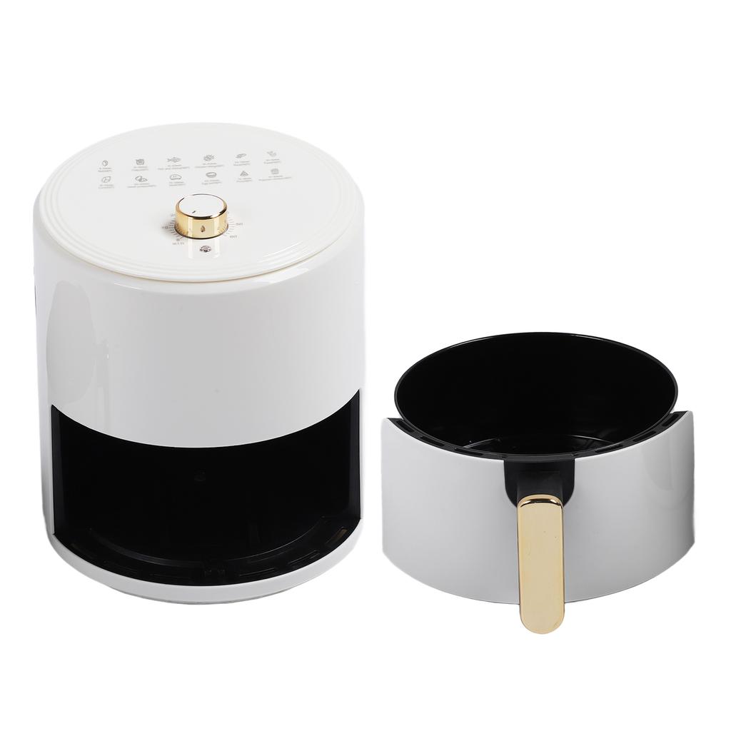 Friggitrice Elettrica Forno Cuocitore Capacità 6L Controllo Intelligente della Temperatura Circolazione del Calore a 360 Gradi