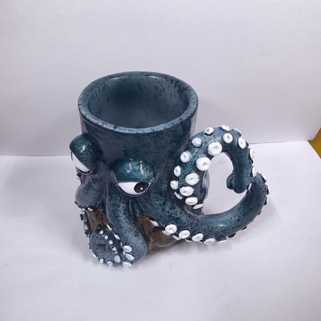 Resin Drinking Cup Large Capacity Pirate Tankard Beer Mug Beverage Drinkware with Handle Collectible Accessories