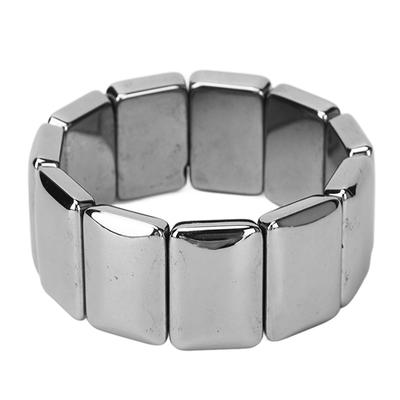 Terahertz Bracelet for Women Men Relieve Stress Eliminate Fatigue Rectangle Beads Terahertz Energy Bangle