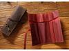 Vintage Genuine Leather Cowhide Pencil Roll Case - Simple, Multifunctional Roll-Up Pouch