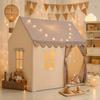 Kids' Tent with Fluffy Tent Mat and Sparkling LED Starlights. Indoor Play House for Girls and Ball House for Boys. A Perfect Gift for Birthdays,