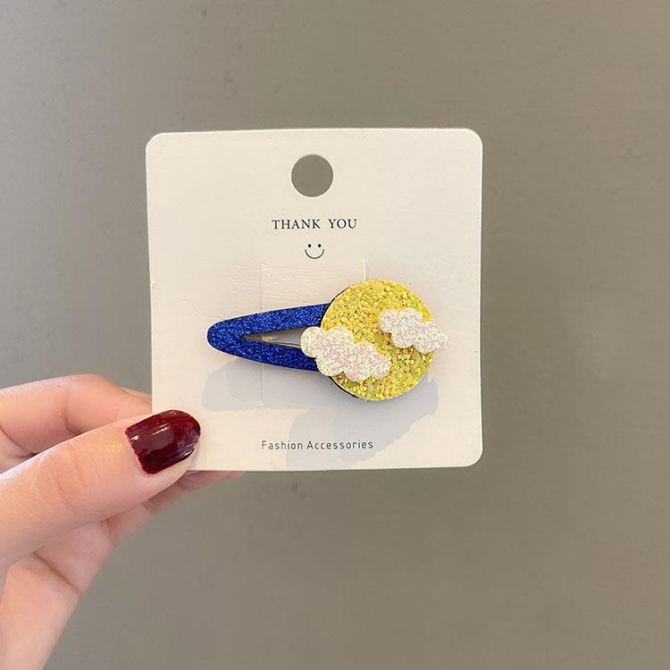 Korean Sparkly Cartoon Hair Clips for Girls - Unicorn & Bee Designs