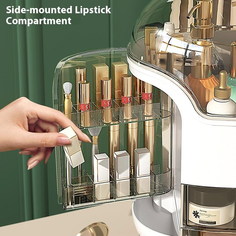 Cosmetics Storage Box Dust-proof Internet Celebrity High-end Shelf Light Luxury Desktop Large-capacity Skin Care Product Storage Box