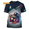 Photographer Uniform T-Shirt Custom Name Personality Express Hip Hop Street Round Neck T Shirts 3d Print Design DIY Design Tee