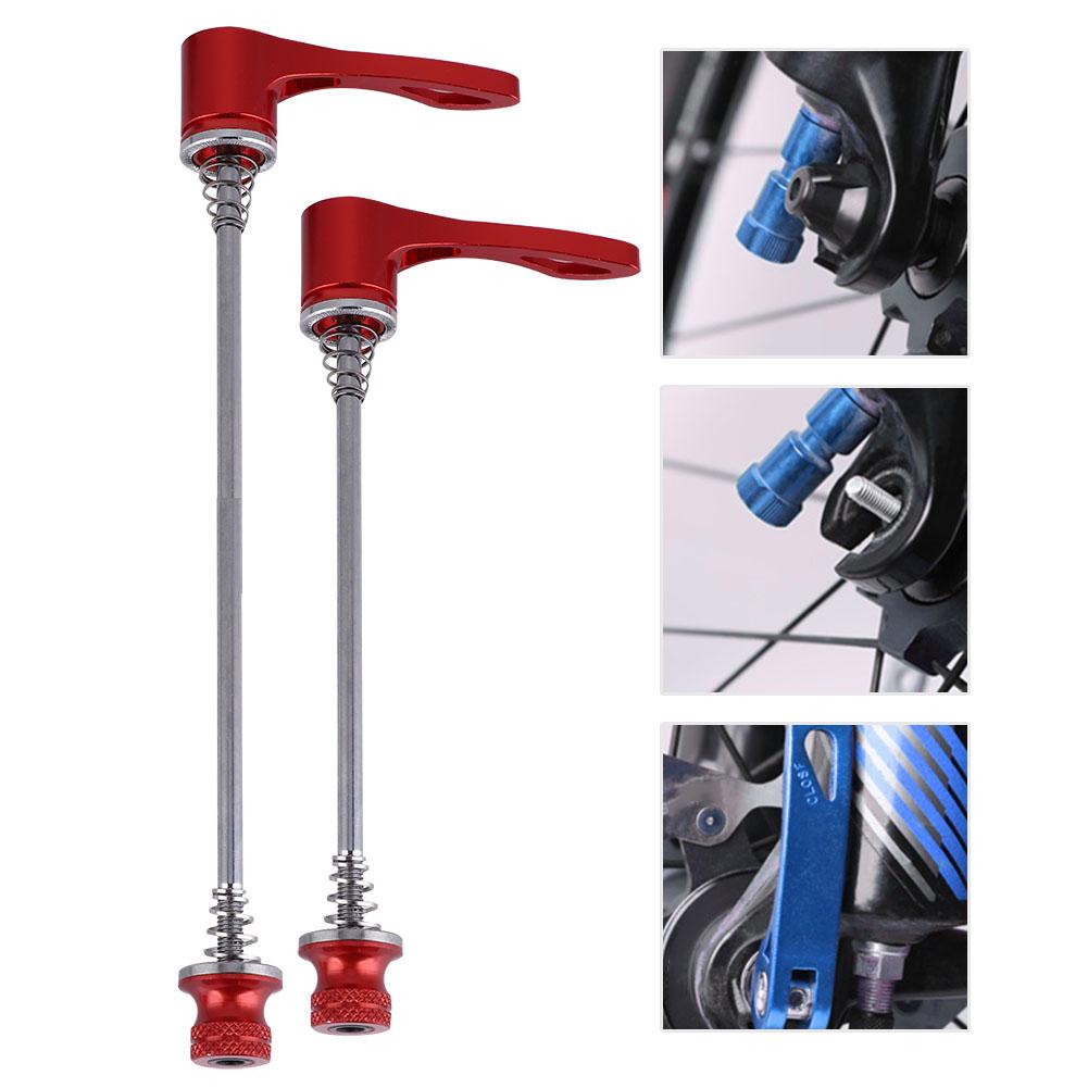 1 Pair   Quick Relse Skewers Axle Skewer 157MM 197MM for   Road Bike Black
