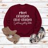 "European & American Fashion Grandma Letter Long-Sleeve T-Shirt, Autumn/Winter, Plus Size"