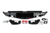 Reinforced Rear Bumper Dakar Black, for Sensor, with Backlight for Ford Ranger 2011-2022