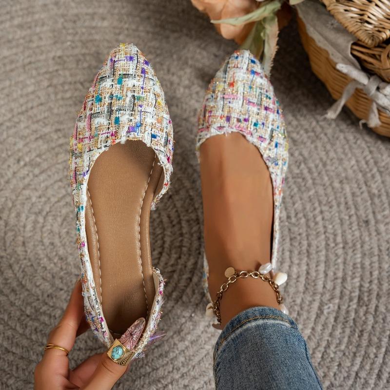 Classic Side-Cut Single Shoes, French-Style Temperament Pointed-Toe Flat Shoes