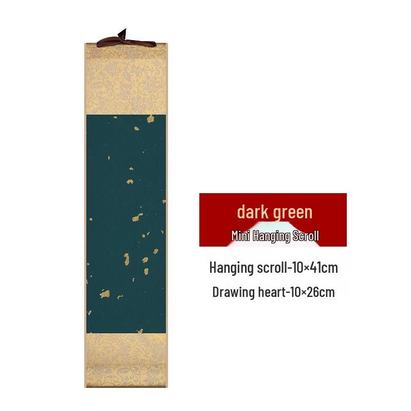 Mini Hand-Painted Hanging Scroll On Semi-Sized Xuan Paper for Calligraphy and Art