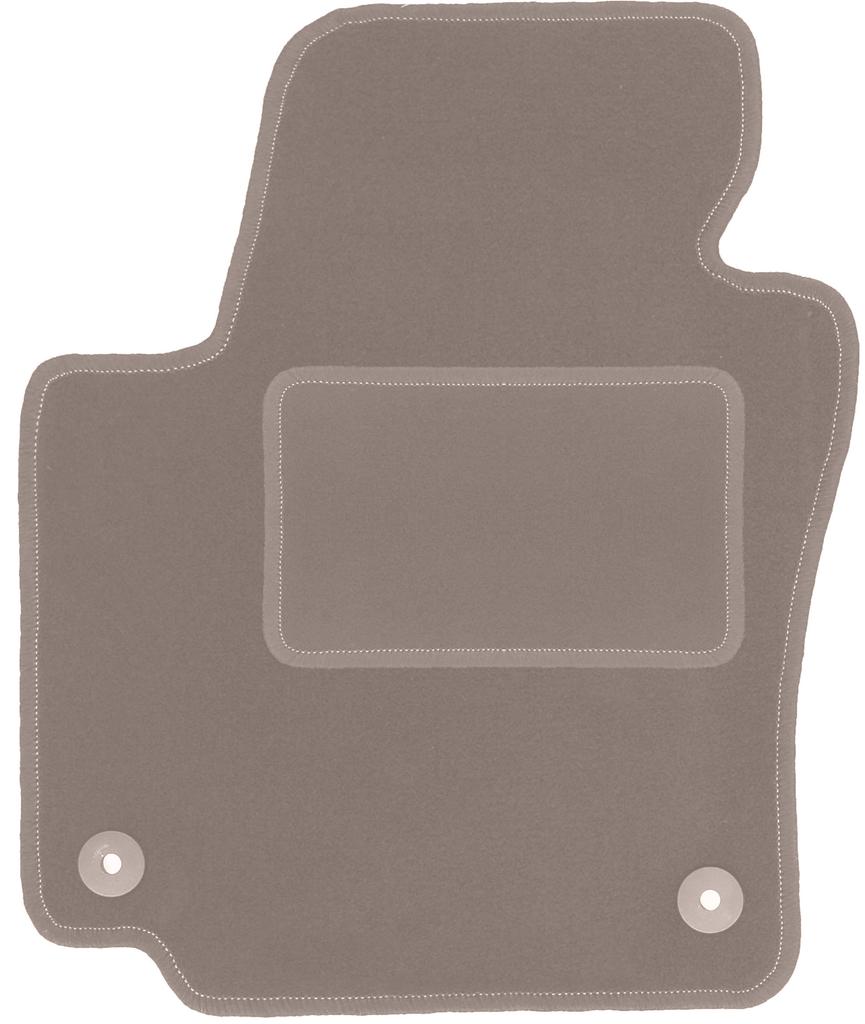 Beige Driver's Mat For: Volkswagen Golf Plus Minivan (2005-2014)