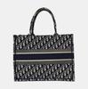 [Gebraucht] Book Tote Medium Blau Leinwand Besticktes Monogramm Handtasche - Sehr Gut #GPY9F