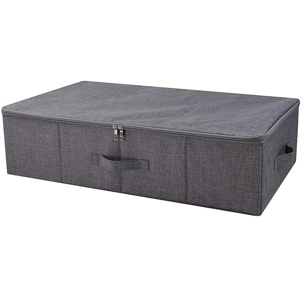 Under Bed Storage Container Closet Organizer With 3 Handles Sturdy Foldable Clothes Storage Bin Thick Fabric Blanket Storage Bag