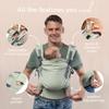 Boba X Ergonomic Baby Carrier Adjustable Infant Carrier for Newborns to Front and Backpack with Adjustable Padded Straps - Toddlers, Style,