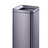 Commercial Stainless Steel Rectangular Open Top Trash Can, 23L