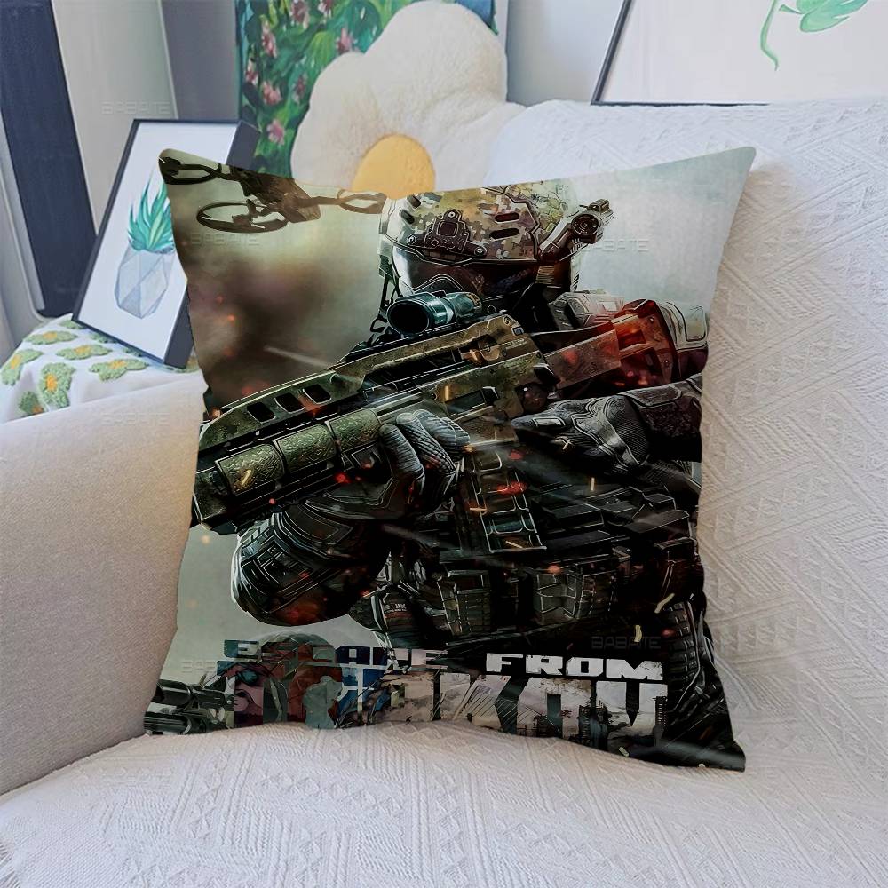 Game Escape From T-Tarkov Pillow Cover for Bedroom Room and Living Room Sofa Decorative Cushion Cover
