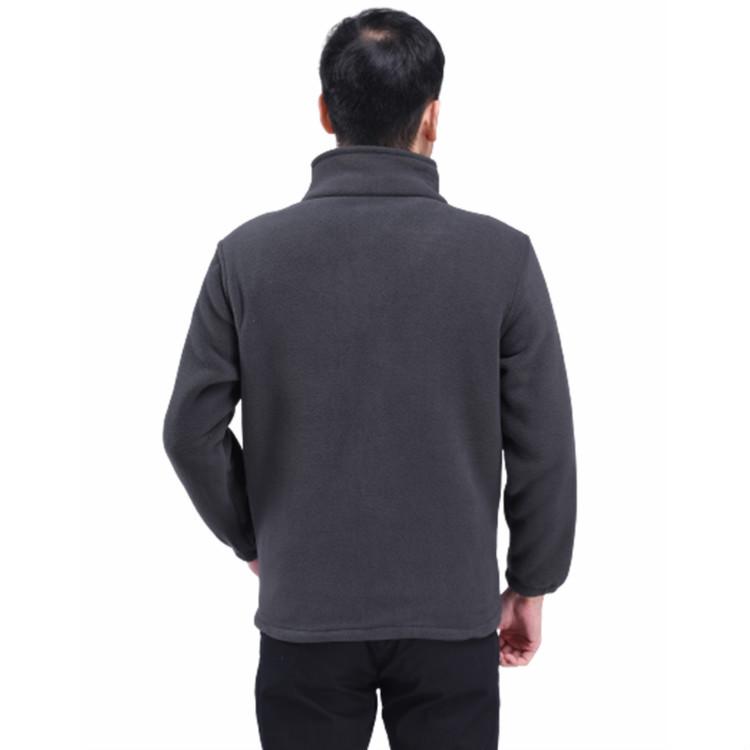 Men's Plus Size Fleece Jacket: Casual and Loose, Perfect for Autumn and Winter. Ideal for Middle-Aged and Elderly.