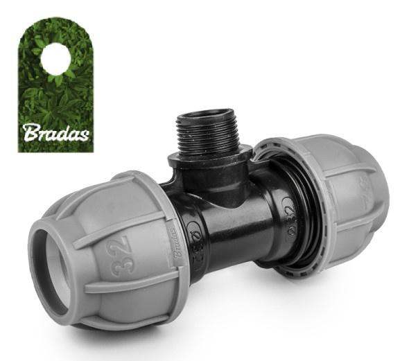 Trójnik Do Rur Pe 32Mm / Gz 1" / 32Mm Pn10 Złączka Systemu Ogrodowego