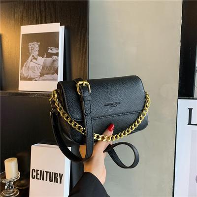 Today's Popular Small Square Bag Women's Tide Lychee Pattern Highend Texture Niche Chain Single Shoulder Messenger Bag Women's Summer