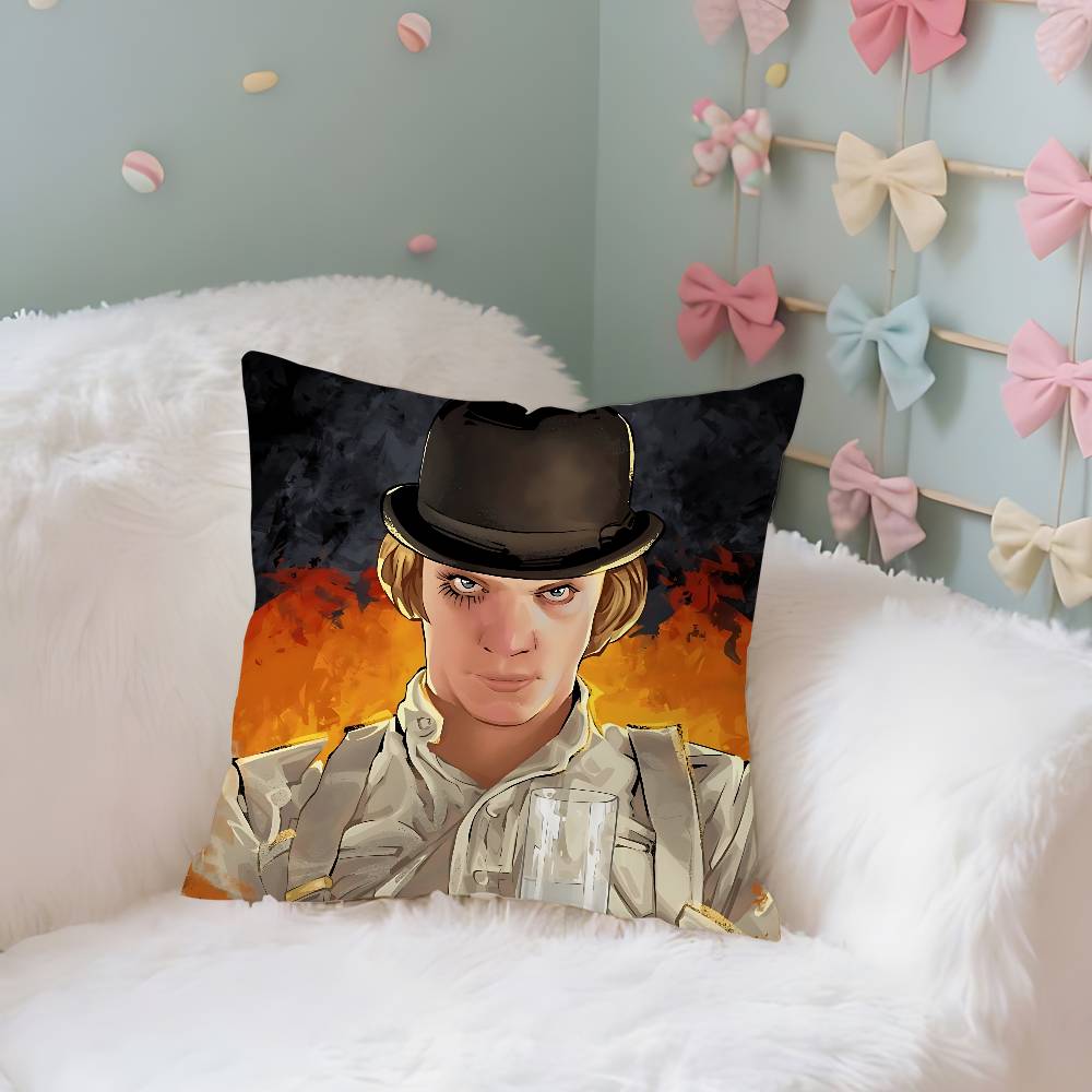 

A Clockwork Orange Pillow Case Throw Pillow Cover Nordic Vintage Style Cushion Covers Home Living Room Sofa Couch Seat 16x16Inch