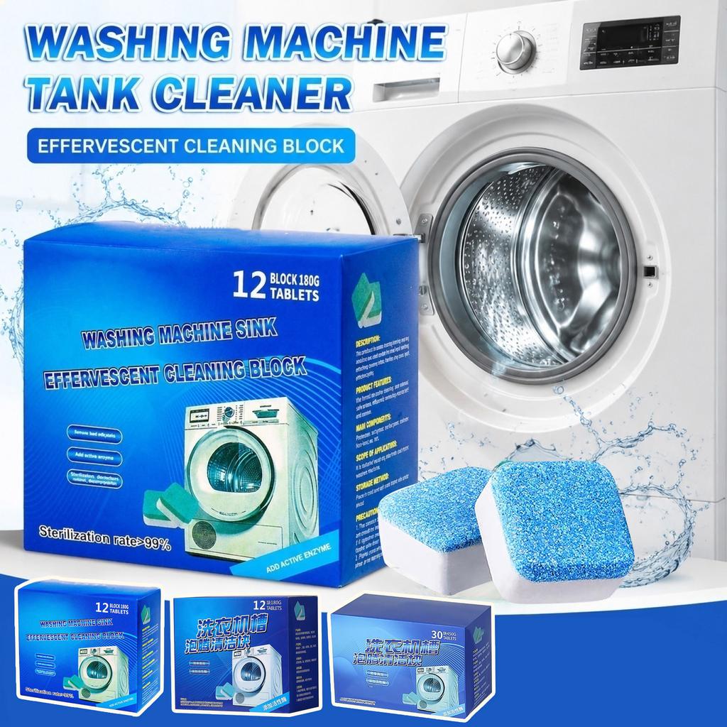 Washing Machine Cleaner Effervescent Tablets for Stain and Removal
