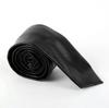 Real Genuine Lambskin Partywear Stylish Neck Tie Men Wedding Black Leather New