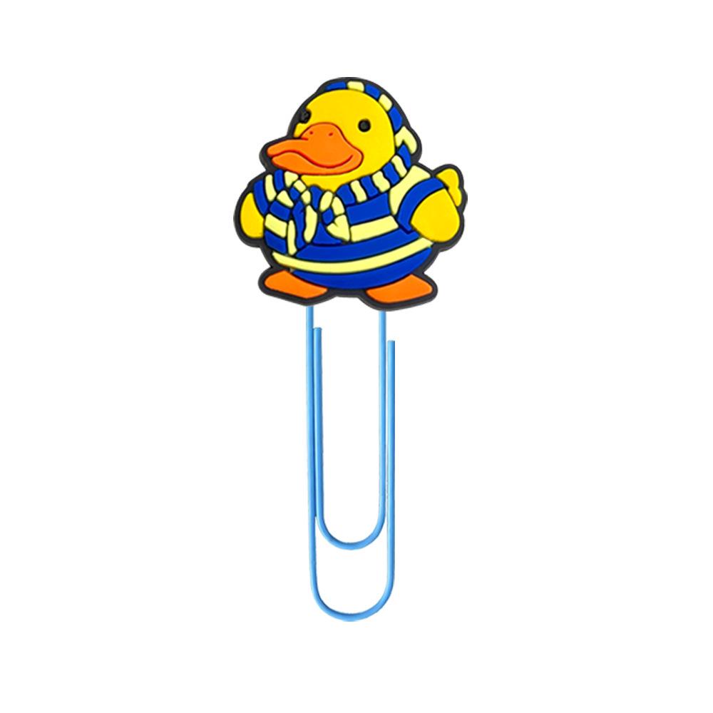 Cute Yellow Duck Paperclip Bookmark Binder Clip