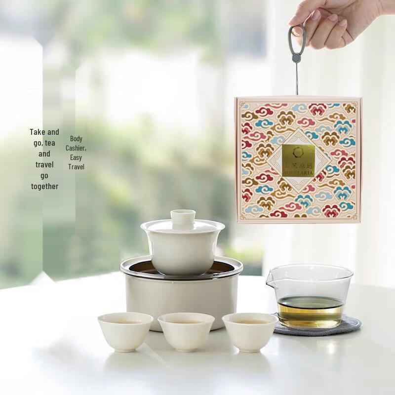 Shangchen Yuantong Chinese Ceramic Travel Tea Set