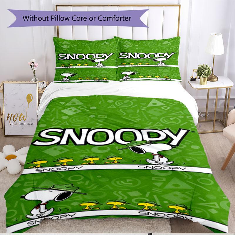 3pcs Duvet Cover Set (1*Duvet Cover + 2*Pillowcase, Without Core), Snoopy Print Soft All‑Season Bedding Set, Home Bedroom Decor Gift