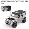 Model auta Benz G500 v měřítku 1/24, stahovací autíčko se zvukem a světlem pro děti Batole Kluci Dívčí Dárková kolekce