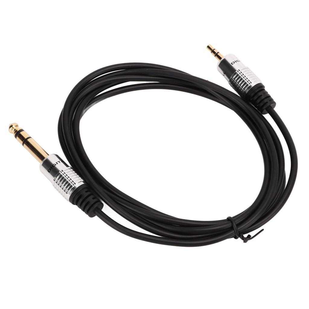 6.35mm to 3.5mm Cable Professional Stereo Microphone Adapter Cable for Speakers DVD Player Microphone 5.9ft
