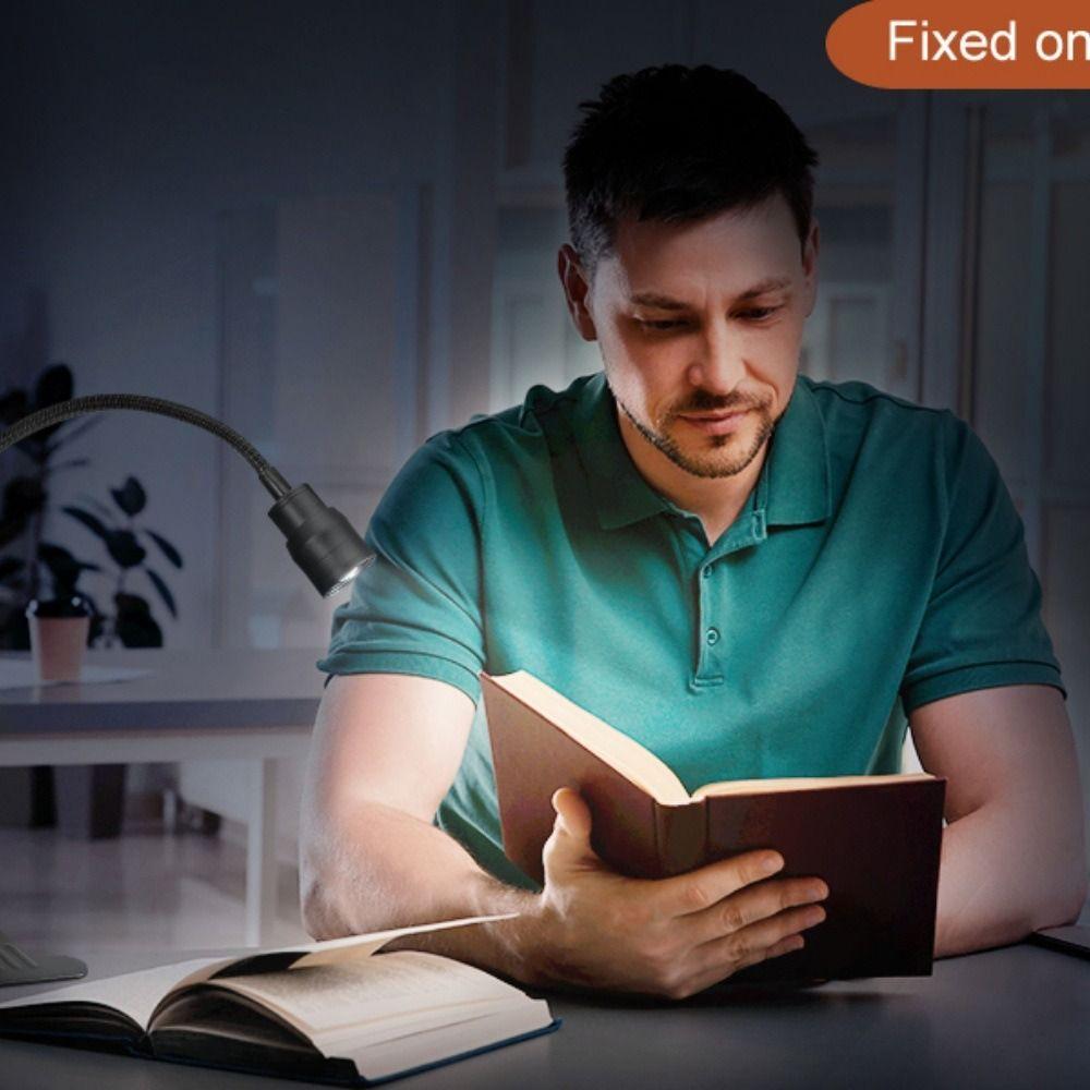 Clip-On USB Clamp Book Light Zoomable Aquarium Lamp Portable Fish Tank Clip Lamp  Book Reading