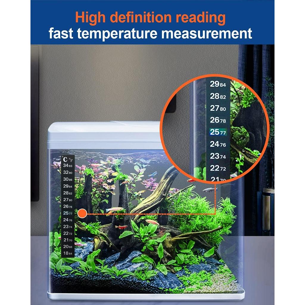 Aquarium Gravel Cleaner Vacuum Fish Tank Vacuum Cleaner Tools for Aquarium Water Changer with Aquarium Thermometers Fish Net Kit Use for Fish Tank