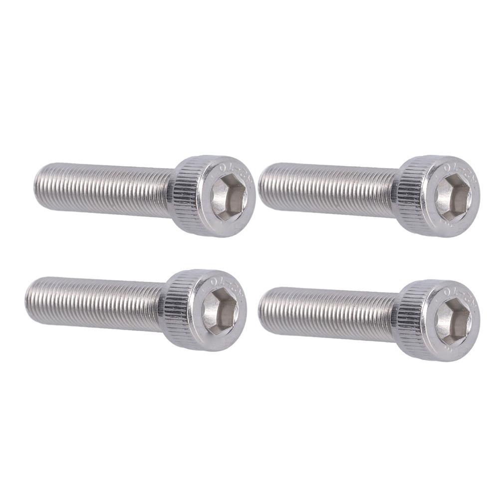 4PCS Fine Pitch 1.25mm Socket Cap Screw Bright Finish Allen Head Bolt For DIY Jobs