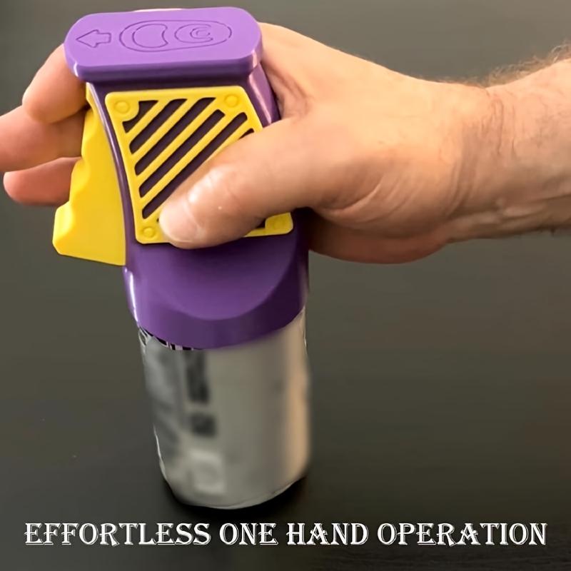 1pc Purple Manual Can Opener with Easy Trigger Design , Perfect for Beer , Soda Cans, Durable Plastic Construction, Soda Can Opener