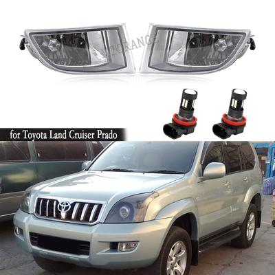 LED-Nebelscheinwerfer für Toyota Land Cruiser Prado 120 2002 2003 2004 2005 2006 2007-2009 Scheinwerfer Klare Linse Nebelscheinwerfer Fahren