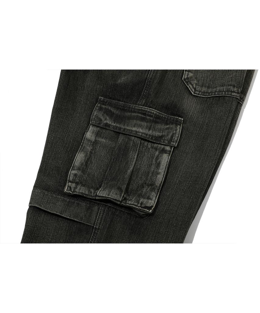 CPGN STUDIO Wide Cut Cargo Denim Pants Smoked Tan