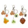 Disney Park Food Keychains (3 Pieces): Mickey Waffle, Little Green Bun, and Mickey Burger. Tokyo Disney Resort Disneyland TDR Keychains
